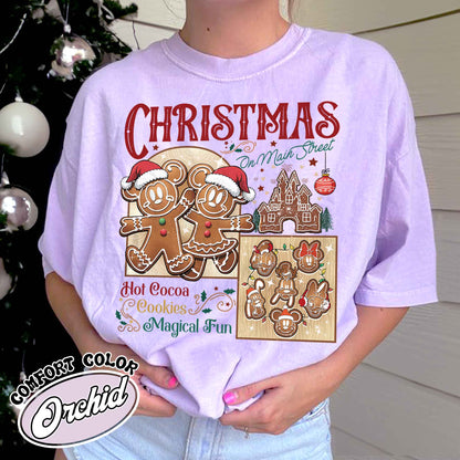 Ginger Cookies Christmas Shirt, Christmas on Main Street Shirt, Christmas on the Main Street, Christmas Cookies Shirt, Christmas Trip Shirt