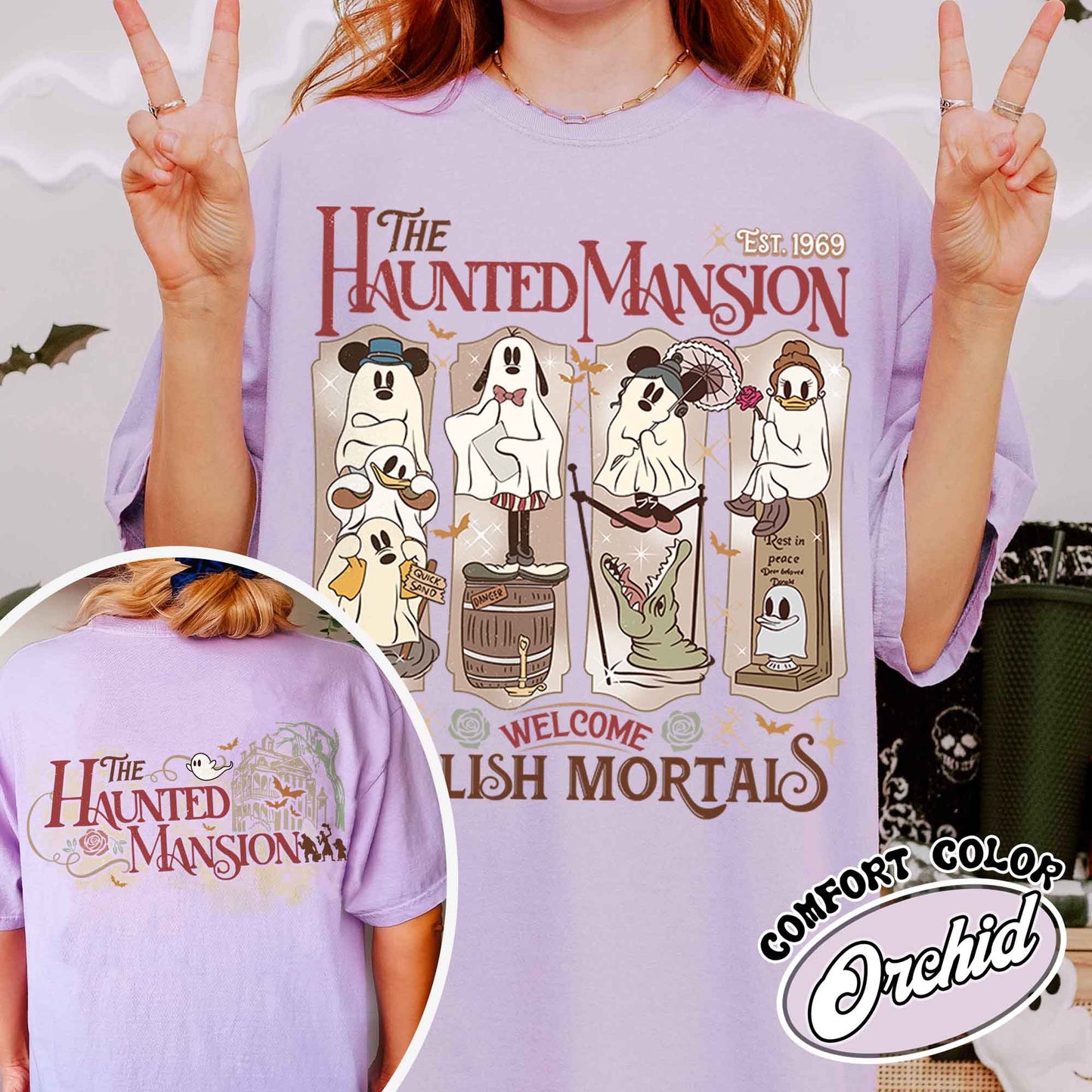 Haunted Mansion Shirt, Halloween Shirt, Haunted Mansion Halloween Tshirt, Not So Scary Halloween Party 2024 Shirt, Girls Trip Halloween T Shirt