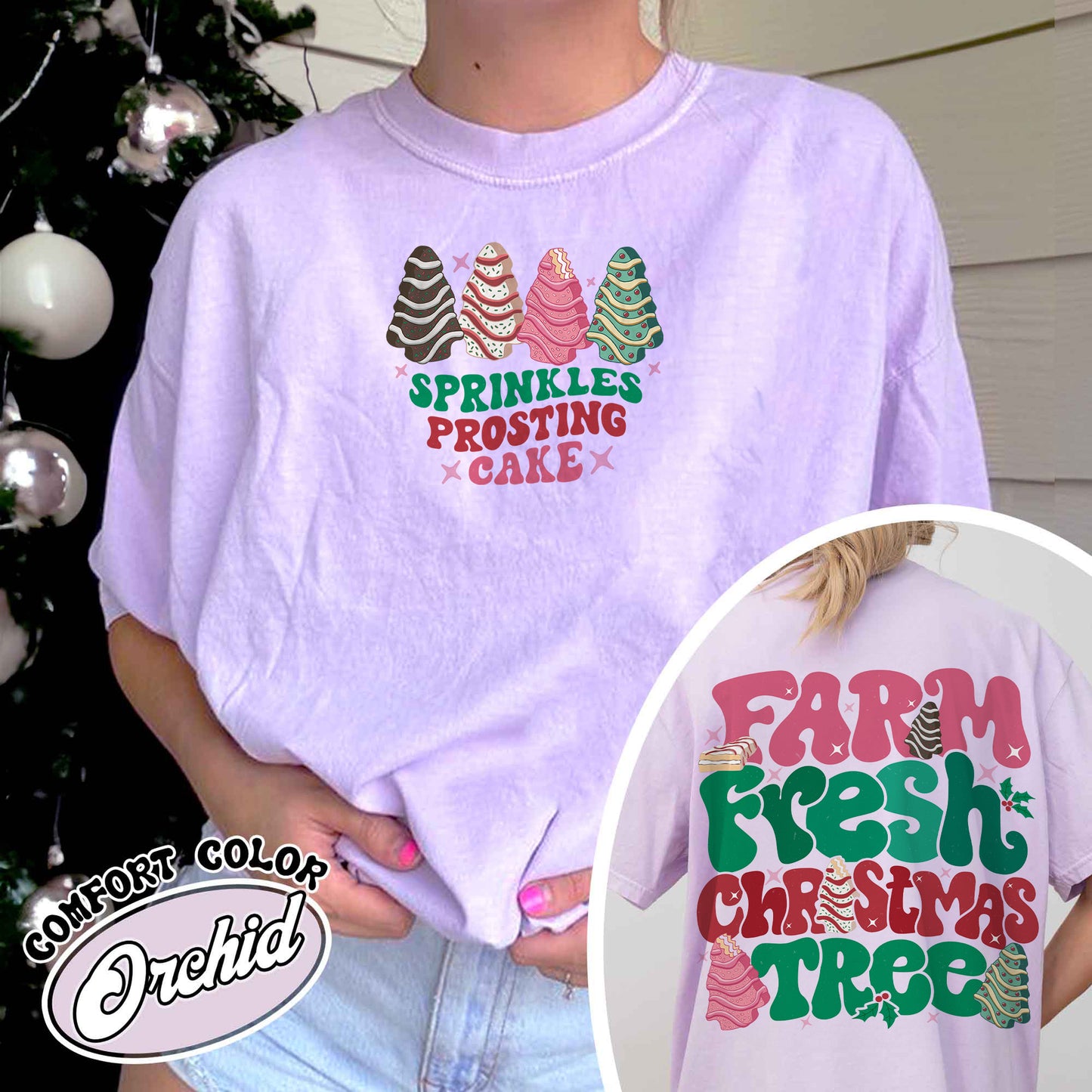 Farm Fresh Christmas Tree Shirt, Farm Fresh Ready To Eat Christmas Tree, Farm Fresh Christmas Tree Cakes Sweatshirt, Christmas Cake Shirt