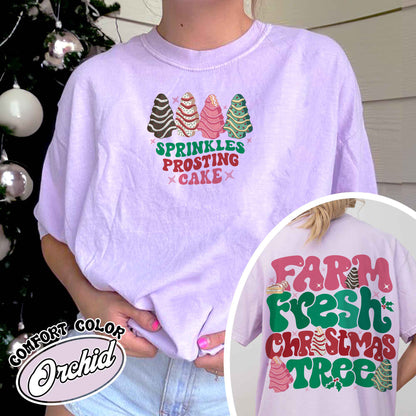 Farm Fresh Christmas Tree Shirt, Farm Fresh Ready To Eat Christmas Tree, Farm Fresh Christmas Tree Cakes Sweatshirt, Christmas Cake Shirt