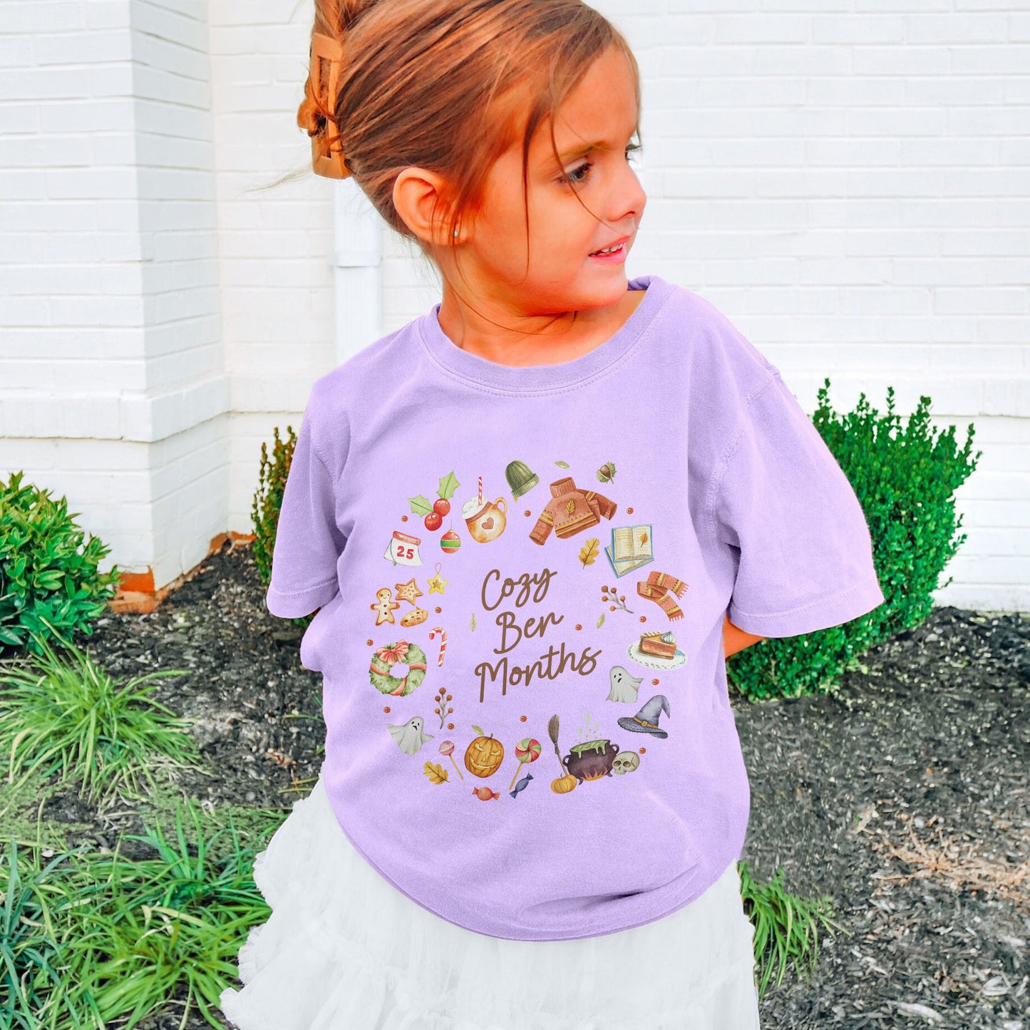 Cozy Ber Months Shirt, Fall Winter Seasonal Tee, Autumn Halloween Thanksgiving Christmas Top Youth Tshirt
