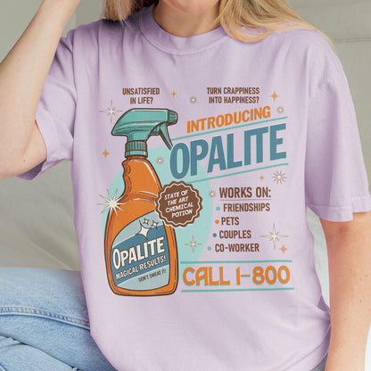 Opalite Spray Retro Graphic, Don't Sweat It, Magical Result, Showgirl Tshirt