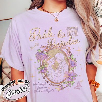 Bookish Comfort Color Shirt, Pride and Prejudice 20th Anniversary Shirt for Fan, Pemberley Shirt