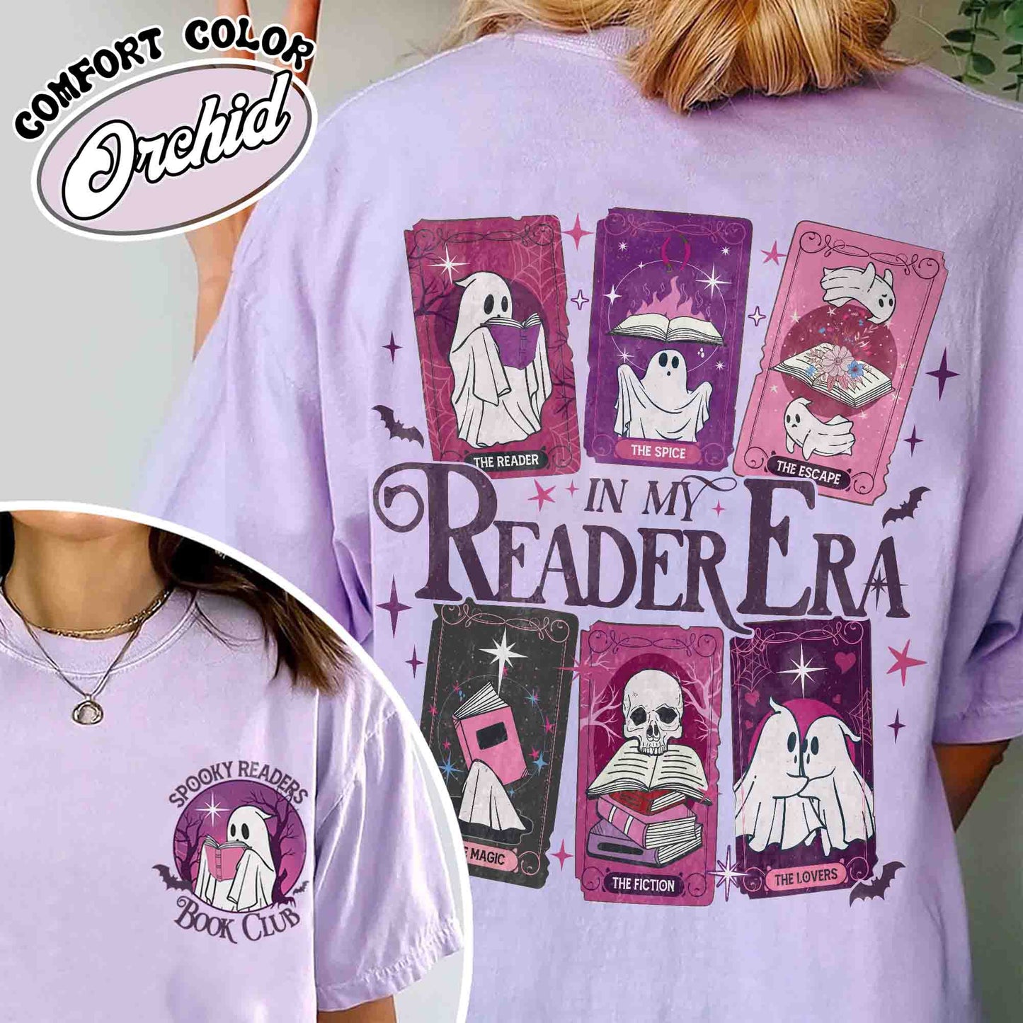 The Reader Tarot Card Comfort Colors Shirt, the Reader Tarot Card Shirt, Spooky Reader Shirt, Spooky Readers Book Clubs Halloween, Tarot Lover