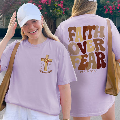 Faith Over Fear Christian Psalm Shirt