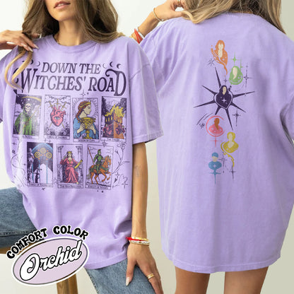 Down The Witches Road Shirt,Wicca Green Witch Shirt,Down The Witches Road Tarot Cards Shirt,Witch Coven Shirt,All Along Shirt,Witches Shirt