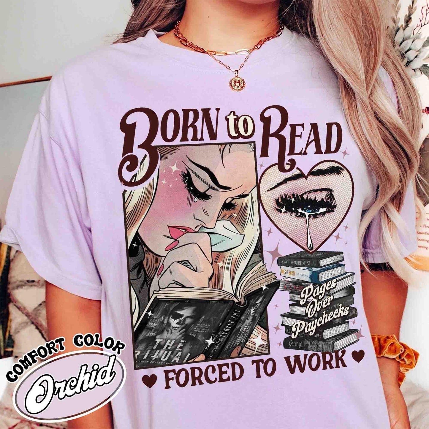 Born To Read Forced To Work Shirt, Dark Romance Social Club, Bookish Shirt Dark Romance Smut Gift, Dark Romance Book Shirt, Smut Romance Reader Shirt