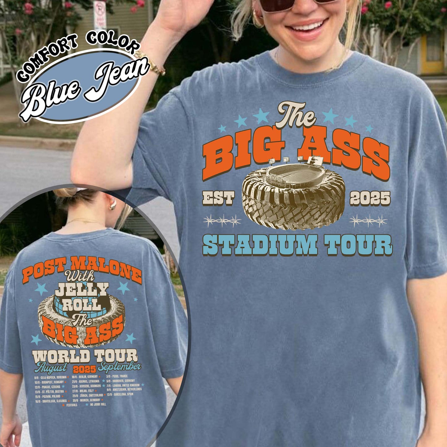 PM With JR Concert Shirt,The Big Ass World Tour  August and September Shirt,Country Music Tour Outfit