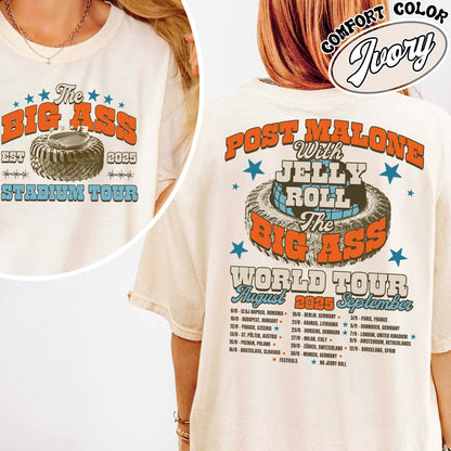 PM With JR Concert Shirt,The Big Ass World Tour  August and September Shirt,Country Music Tour Outfit