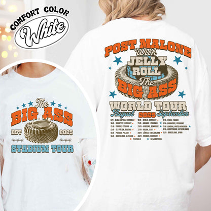 PM With JR Concert Shirt,The Big Ass World Tour  August and September Shirt,Country Music Tour Outfit