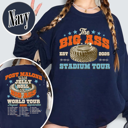 PM With JR Concert Sweatshirt,The Big Ass World Tour  August and September Sweatshirt,Country Music Tour Outfit
