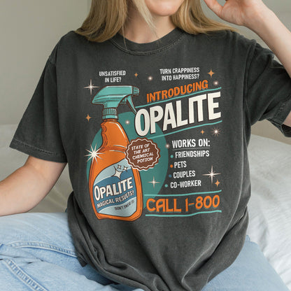 Opalite Spray Retro Graphic, Don't Sweat It, Magical Result, Showgirl Tshirt