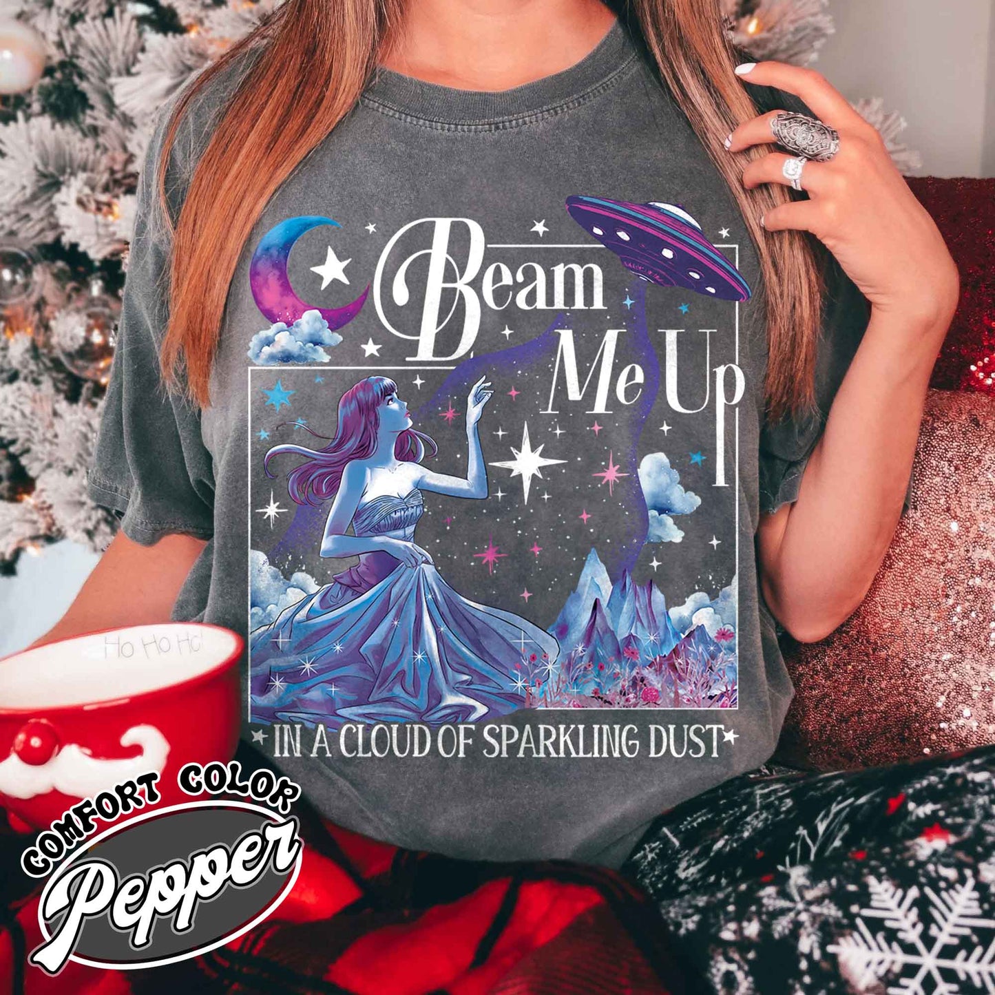 Beam Me Up Shirt, in a Cloud of Sparkling Dust Shirt, Ufo Shirt, ttpd Merch, Alien Shirt, ttpd shirt, Music Fan,Music lover,Music lyrics Shirt