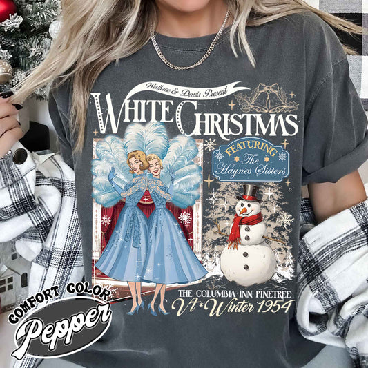 Christmas Sister Tshirt, Christmas Shirt, Christmas Movie Watching Shirt, Christmas Holiday Shirt, White Christmas Movie 1954, Columbia Inn Shirt