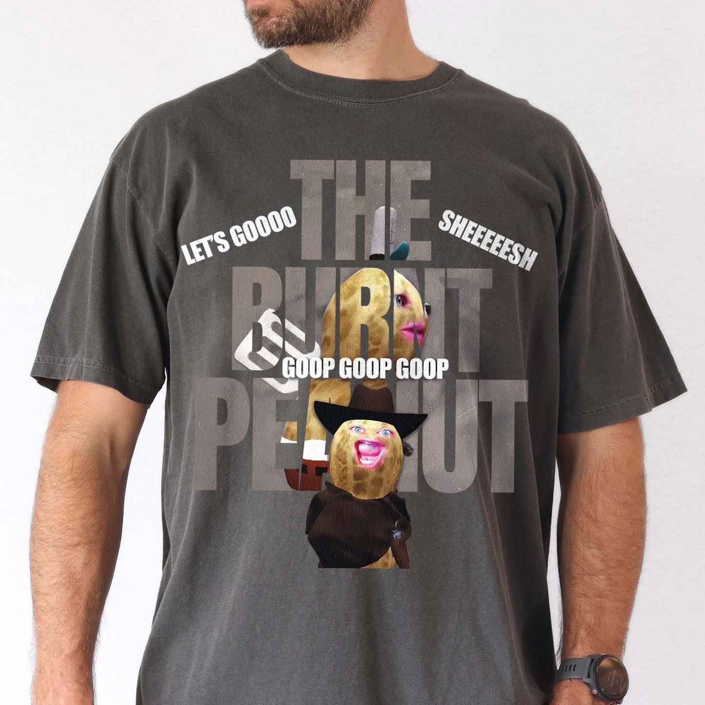 Funny The Burnt Peanut GOOP Homage, Peanut GOOP Bungulator 90s Bootleg, Internet Viral Meme Tshirt