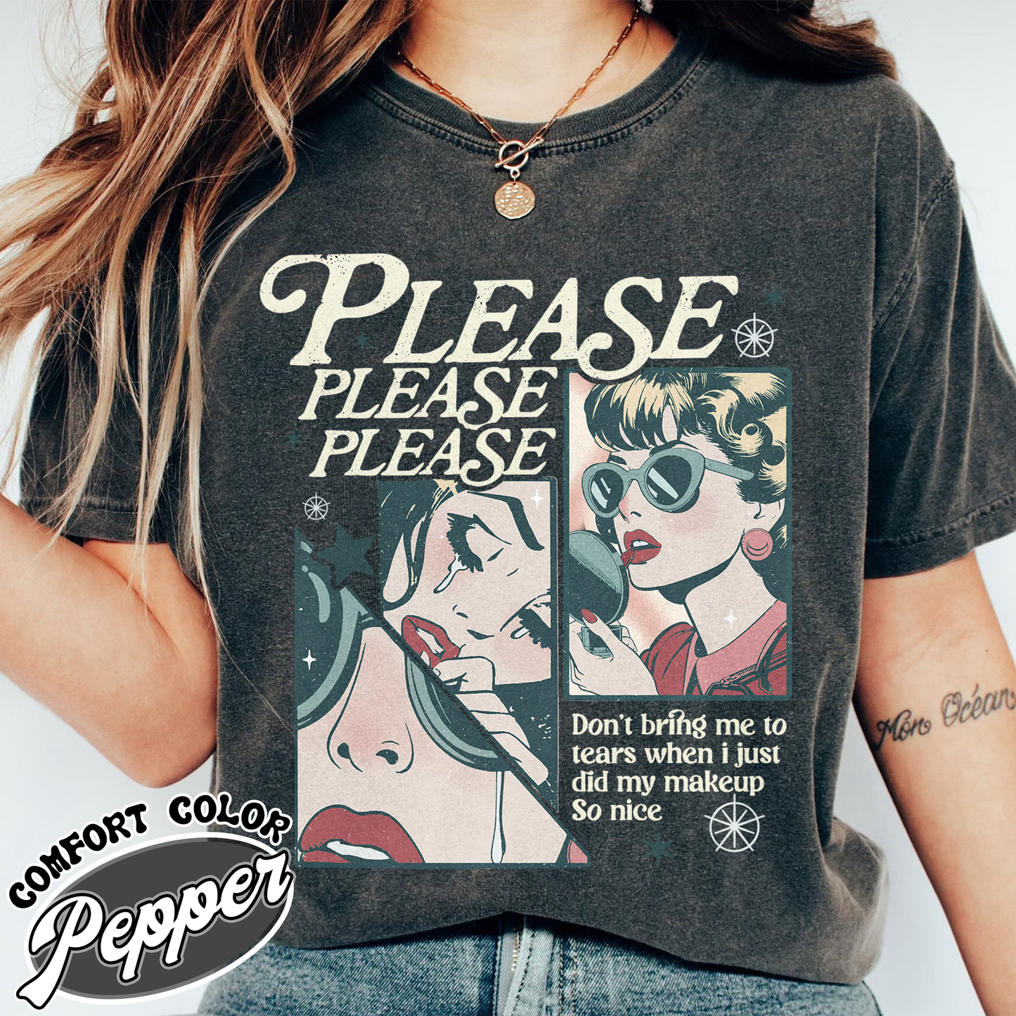 Please Please Please Comfort Colors Shirt, Concert Shirt, Soft Girl Aesthetic, Music Lover Gift, Espresso Gift, Dont Embarrass Me Shirt