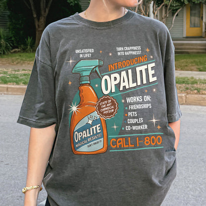 Opalite Spray Retro Graphic, Don't Sweat It, Magical Result, Showgirl Tshirt
