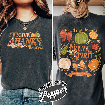 Christian Halloween Shirts, Halloween Christian Pumpkin, Jesus Shirt, Give Thanks to the Lord Shirt, Psalms 136 Shirt, Fall Autumn Tshirt