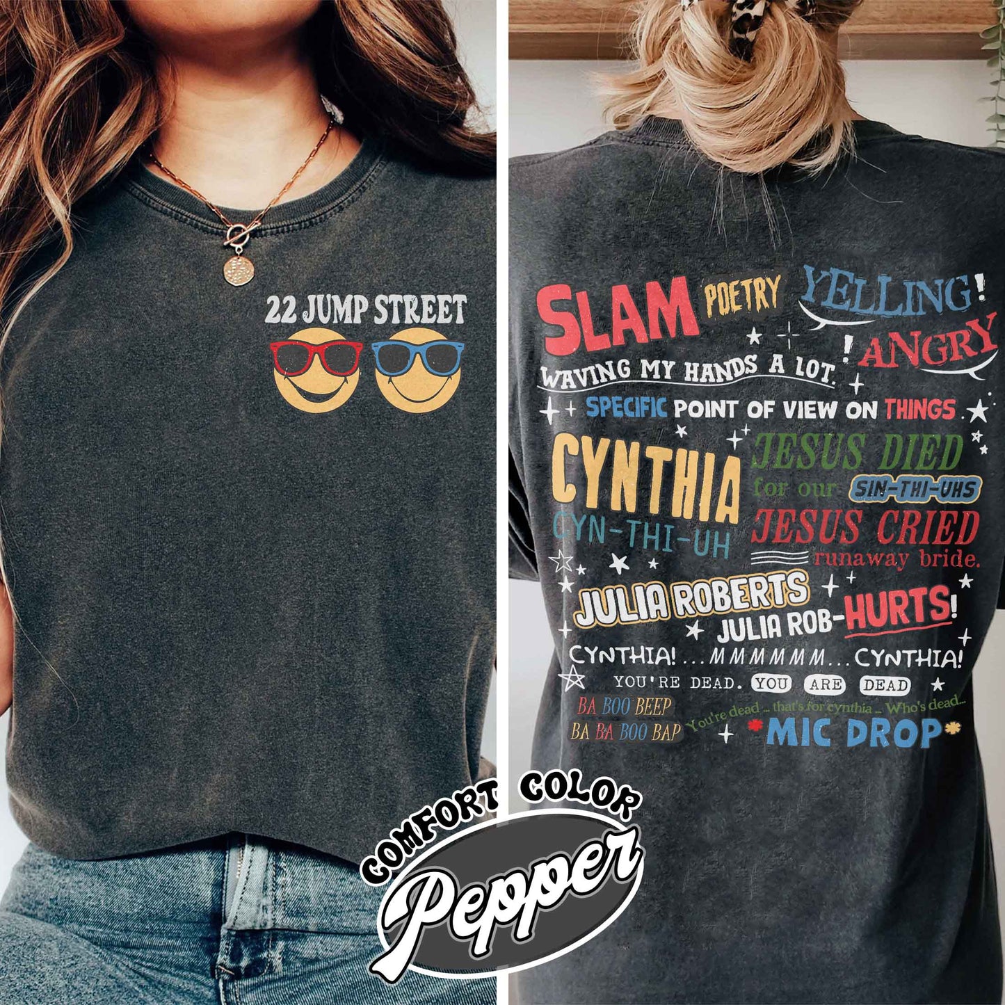 Cynthia Slam Poetry Comfort Color Shirt, T Shirt With Poetry, Funny Shirt, Cynthia Slam Poetry Comfort Colors Shirt, 22 Jumb Street Shirt, Slam Poetry Quotes