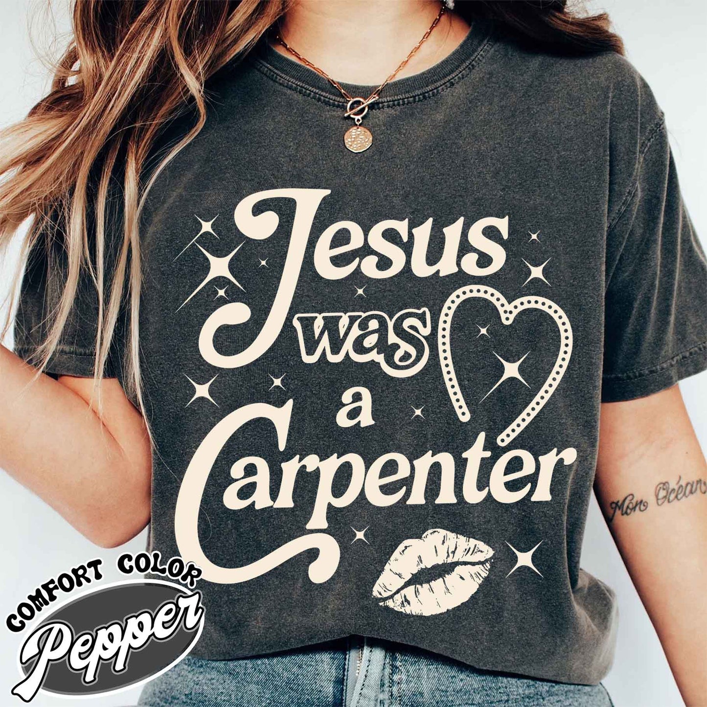 Jesus Was A Carpenter Shirt Comfort Colors, Festival Shirt, Vintage Inspired Shirt, Concert Shirt, Soft Girl Aesthetic, Music Lover Gift