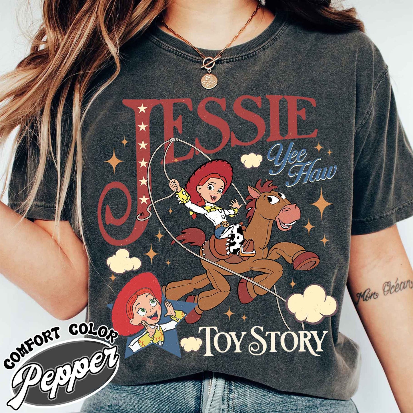 Woodie Jessie Characters Comfort Color Shirt, Theme Park Trip Shirt, Family Shirt, Custom Couple Group Shirt, Matching Tshirt