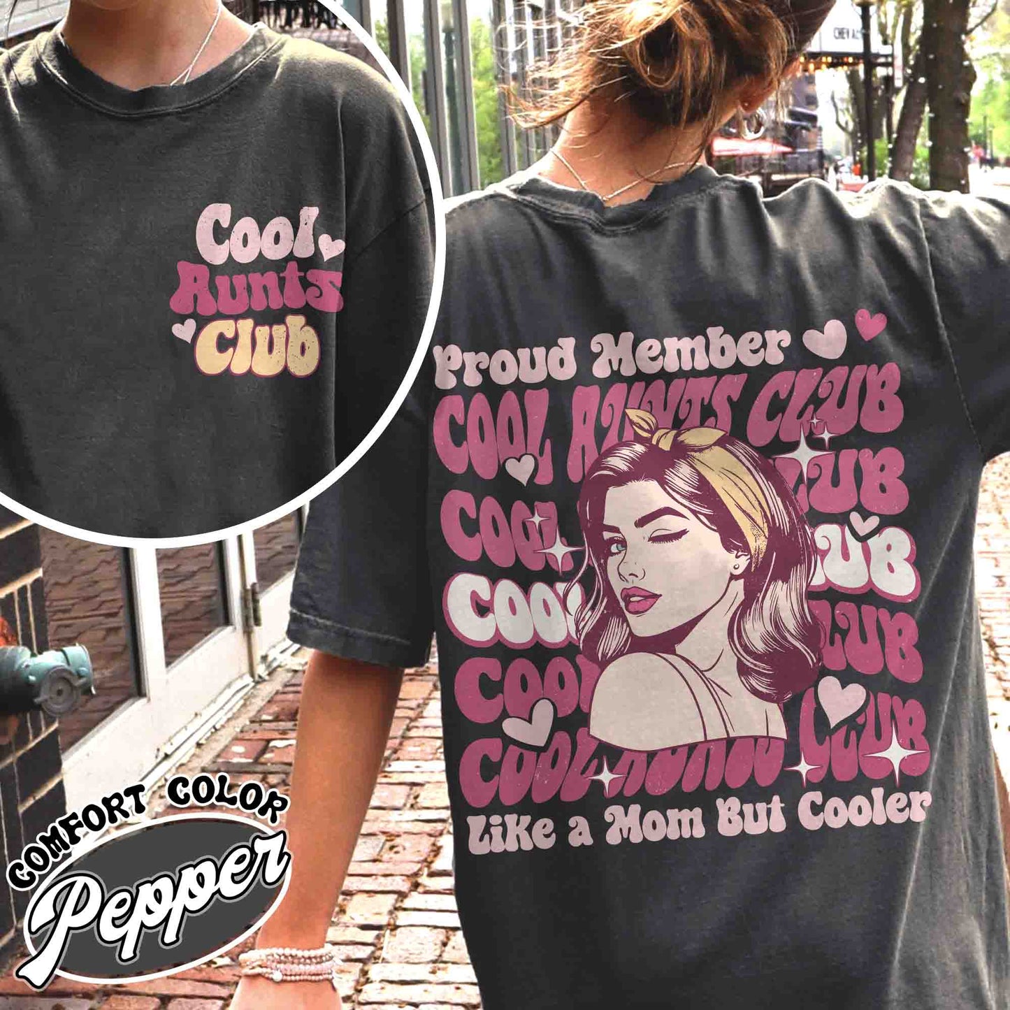 Cool Aunts Club Pocket Shirt, Cool Aunts Club Shirt, Cool Aunts Club T-Shirt, Great Aunt Club, Aunt and Neice Gift, Future Aunt Gifts