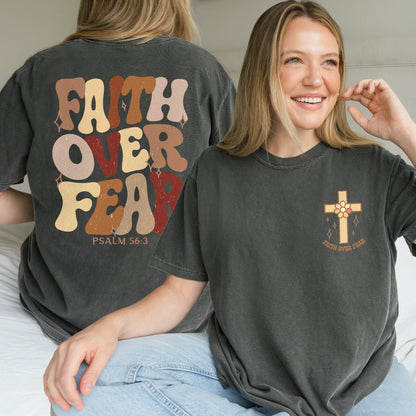 Faith Over Fear Christian Psalm Shirt