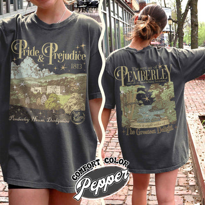 Pride and Prejudice Comfort Color shirt, Pemberley House Shirt