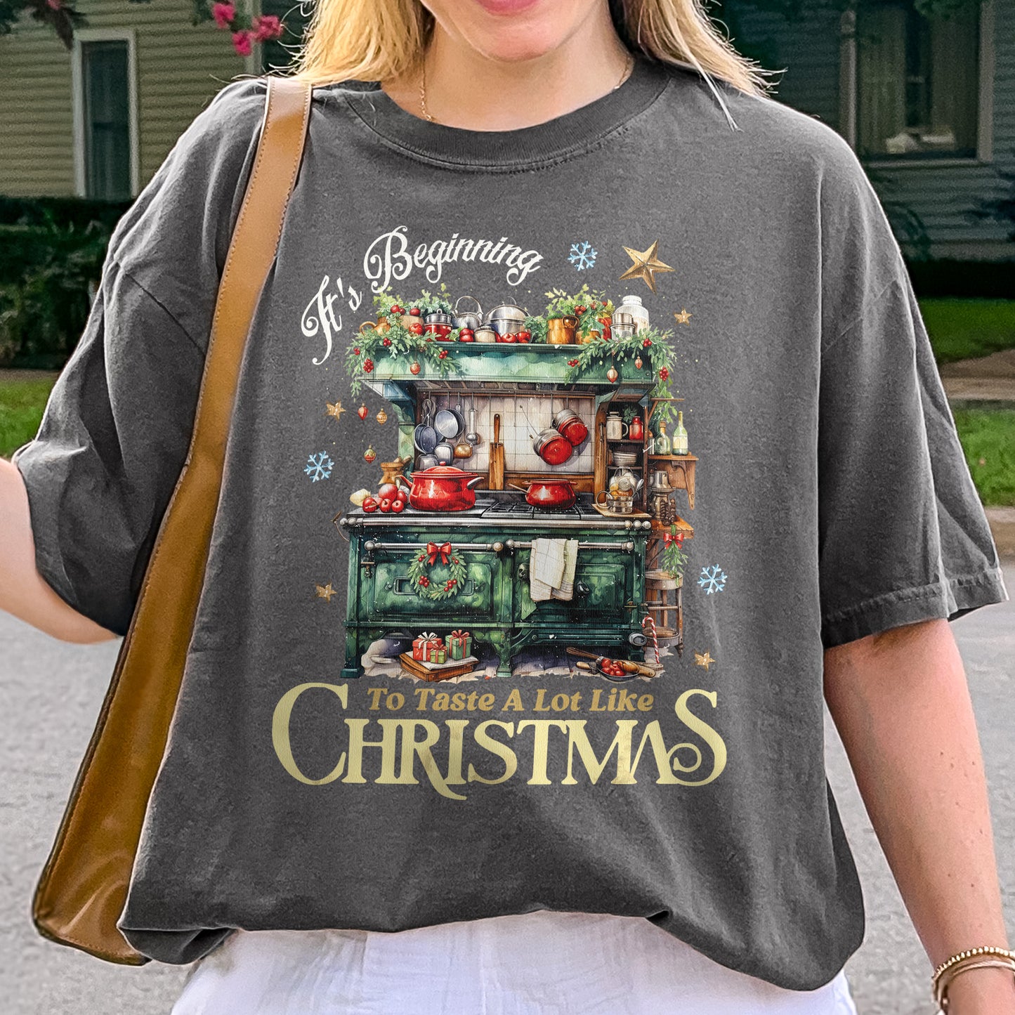 Christmas Kitchen Shirt: It’s Beginning to Taste Like Christmas, Cozy Christmas Baking Shirt