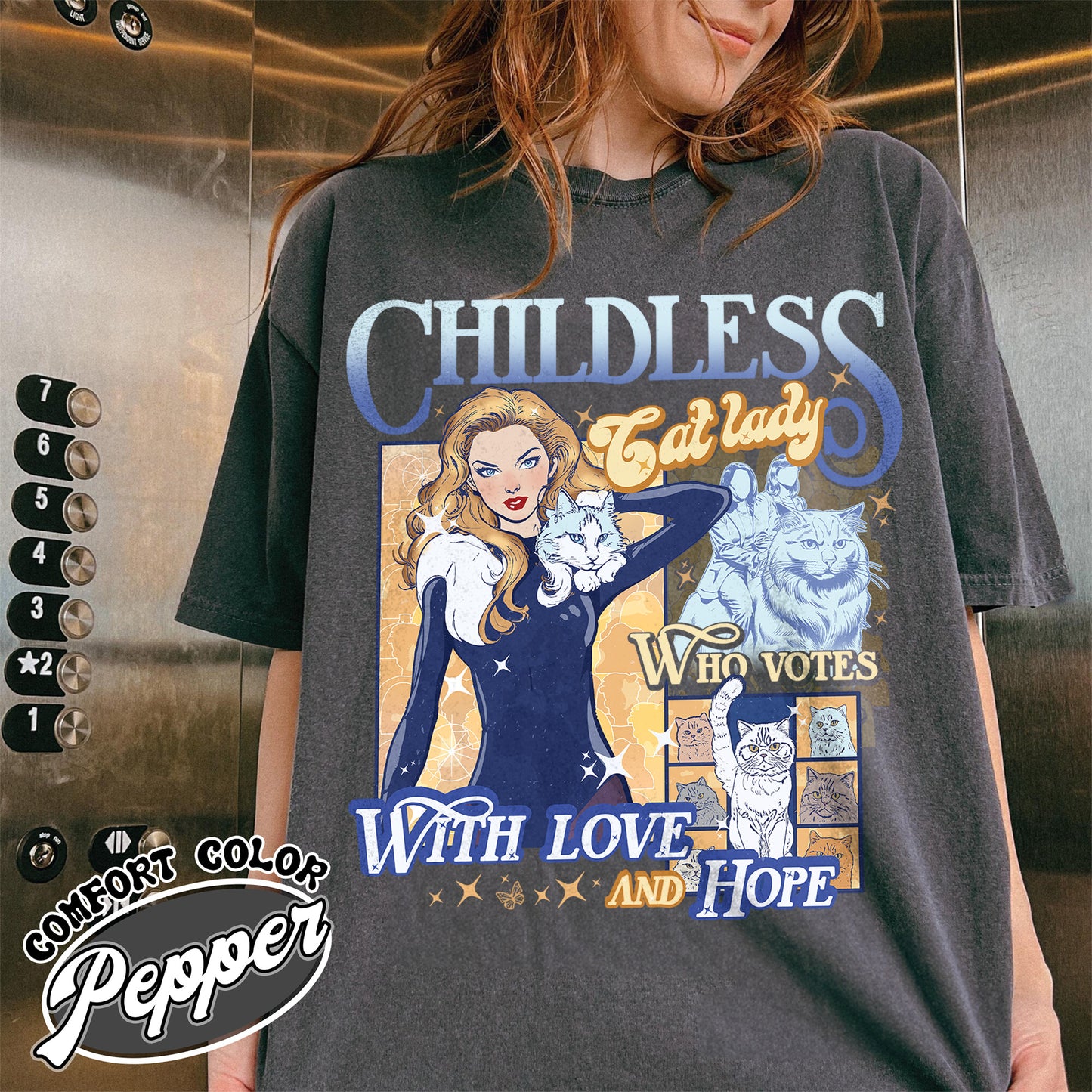 Childless Cat Lady Shirt, Election Shirt, Cat Lover Shirt, I Vote Tee, Vote Blue Election Shirt, Roevember Shirt, Feminist Shirt, Madam President