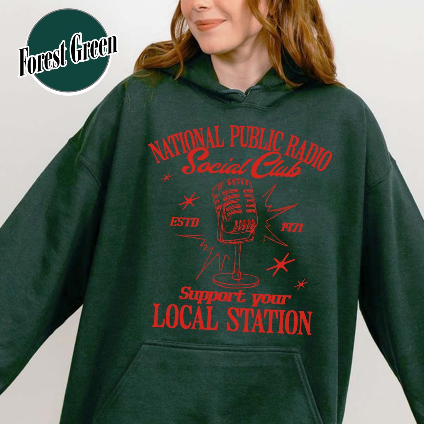 Political Protest Hoodie, Protect Public Broadcasting Local TV Hoodie, Support National Public Radio Hoodie