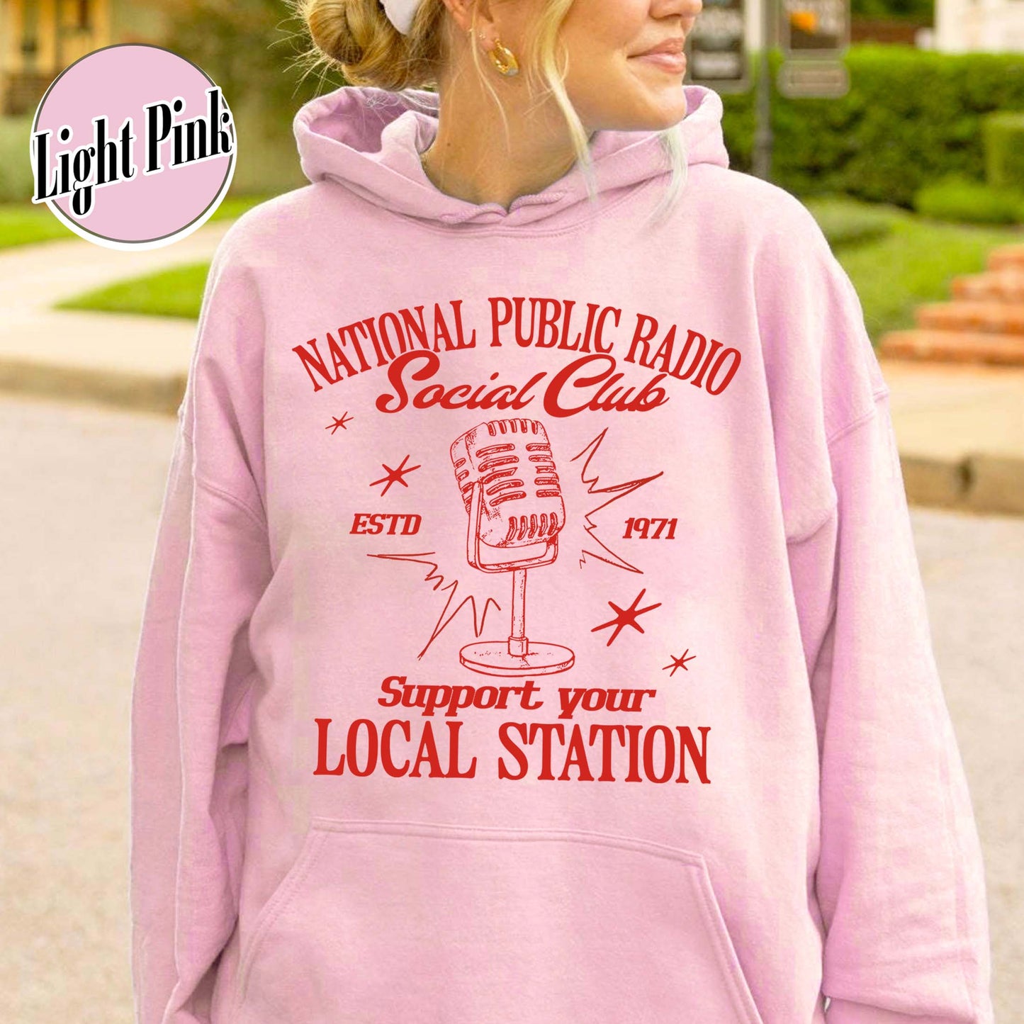 Political Protest Hoodie, Protect Public Broadcasting Local TV Hoodie, Support National Public Radio Hoodie