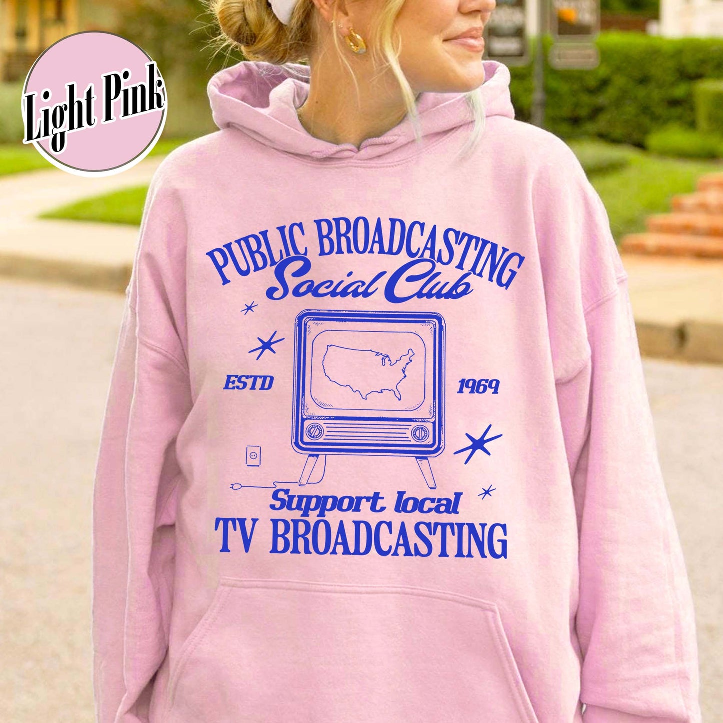 Political Protest Hoodie, Protect Public Broadcasting Local TV Hoodie, Support National Public Radio Hoodie
