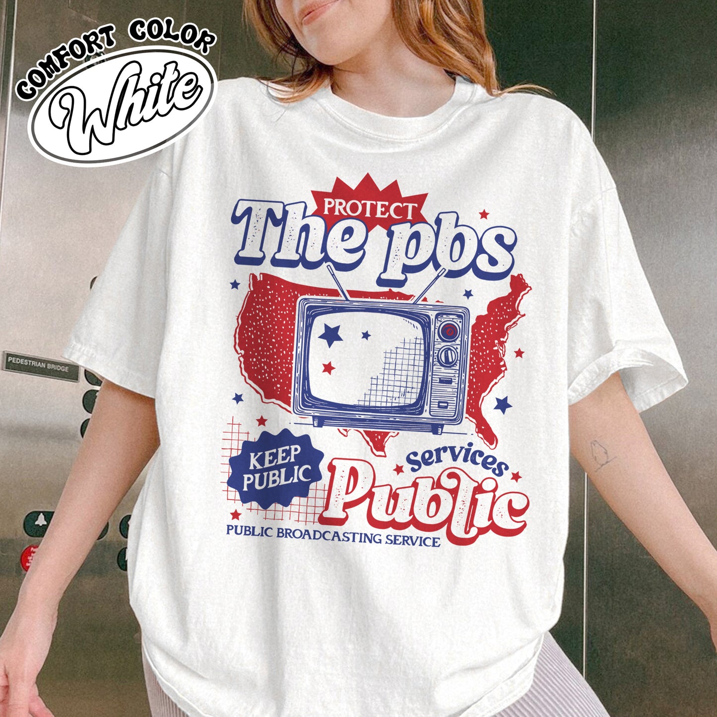 Political Protest Comfort Color Shirt, Protect Public Broadcasting Local TV Shirt, Support National Public Radio Shirt