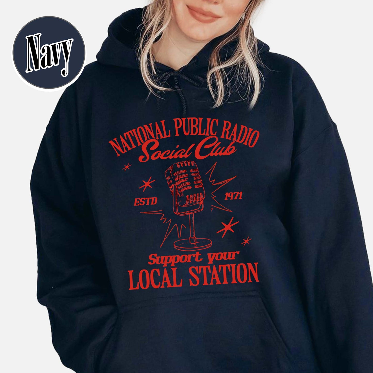 Political Protest Hoodie, Protect Public Broadcasting Local TV Hoodie, Support National Public Radio Hoodie