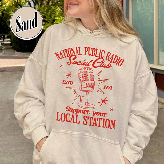 Political Protest Hoodie, Protect Public Broadcasting Local TV Hoodie, Support National Public Radio Hoodie