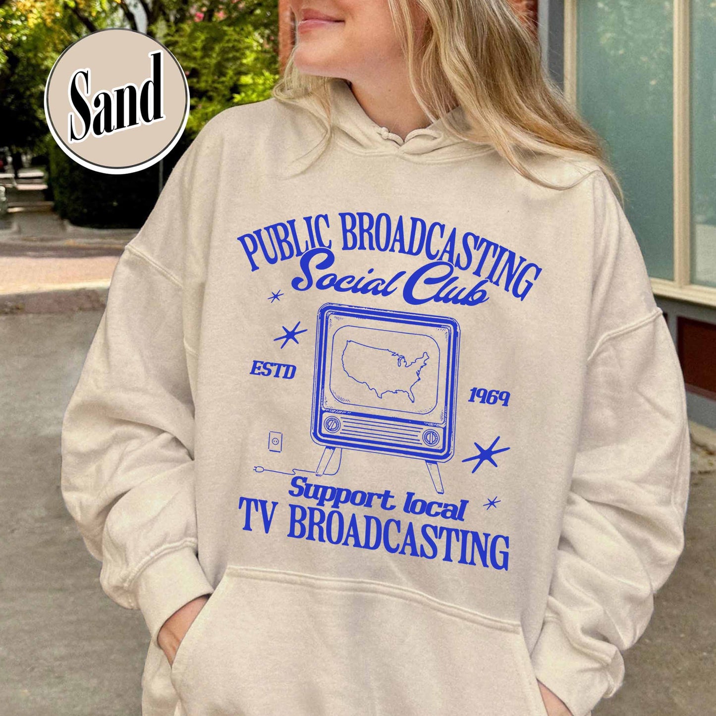Political Protest Hoodie, Protect Public Broadcasting Local TV Hoodie, Support National Public Radio Hoodie