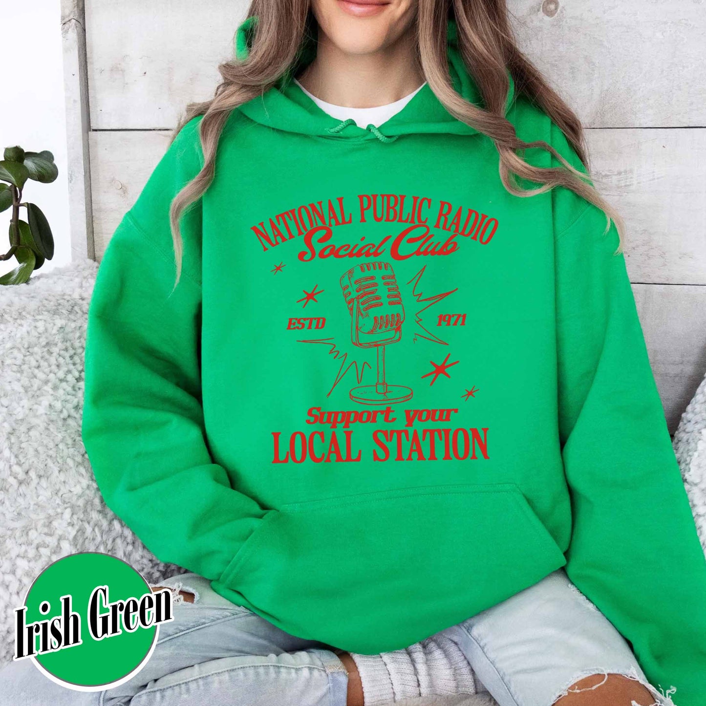 Political Protest Hoodie, Protect Public Broadcasting Local TV Hoodie, Support National Public Radio Hoodie