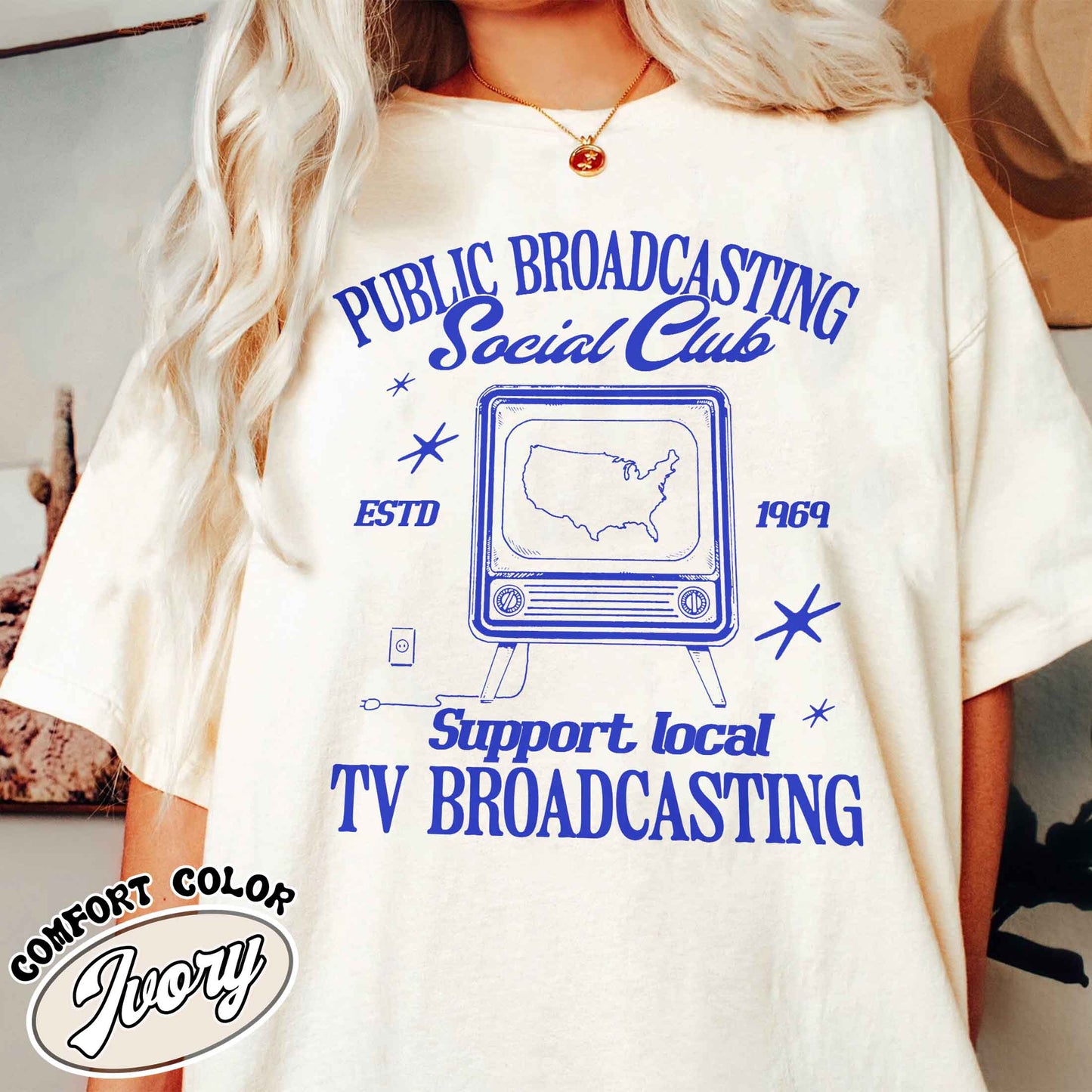 Political Protest Comfort Color Shirt, Protect Public Broadcasting Local TV Shirt, Support National Public Radio Shirt