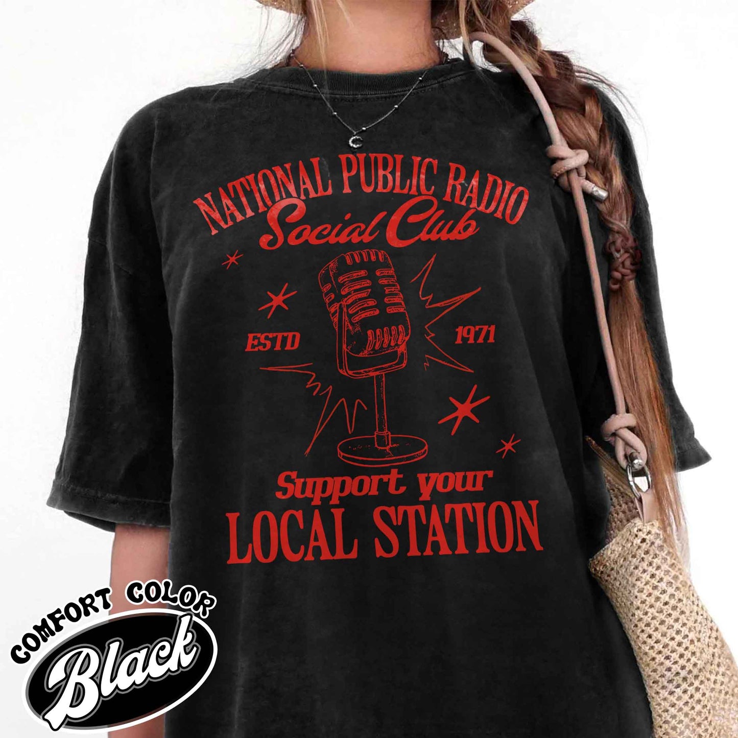 Political Protest Comfort Color Shirt, Protect Public Broadcasting Local TV Shirt, Support National Public Radio Shirt