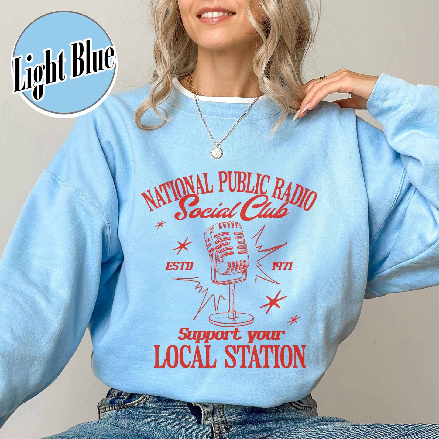 Political Protest Sweatshirt, Protect Public Broadcasting Local TV Sweatshirt, Support National Public Radio Sweatshirt