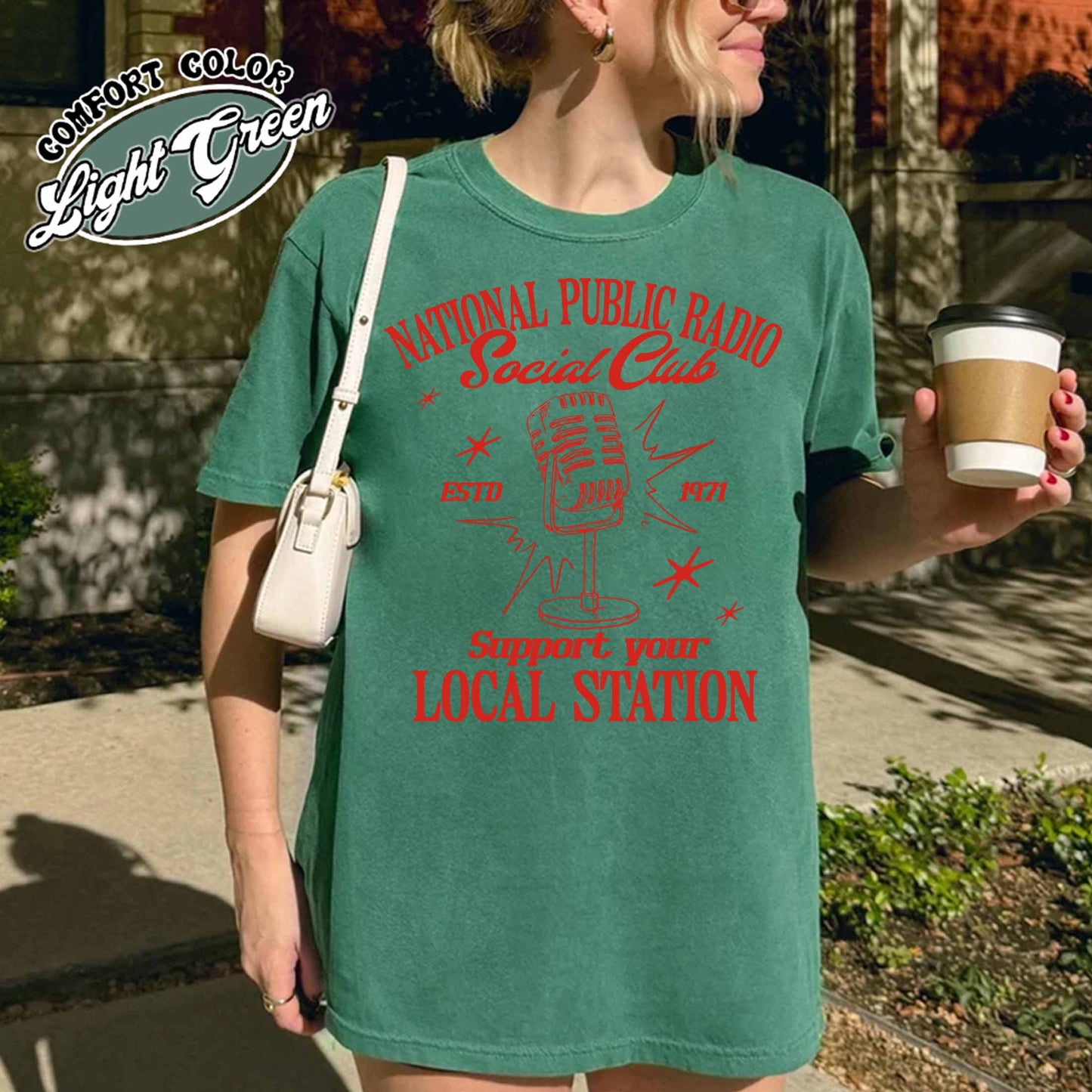 Political Protest Comfort Color Shirt, Protect Public Broadcasting Local TV Shirt, Support National Public Radio Shirt