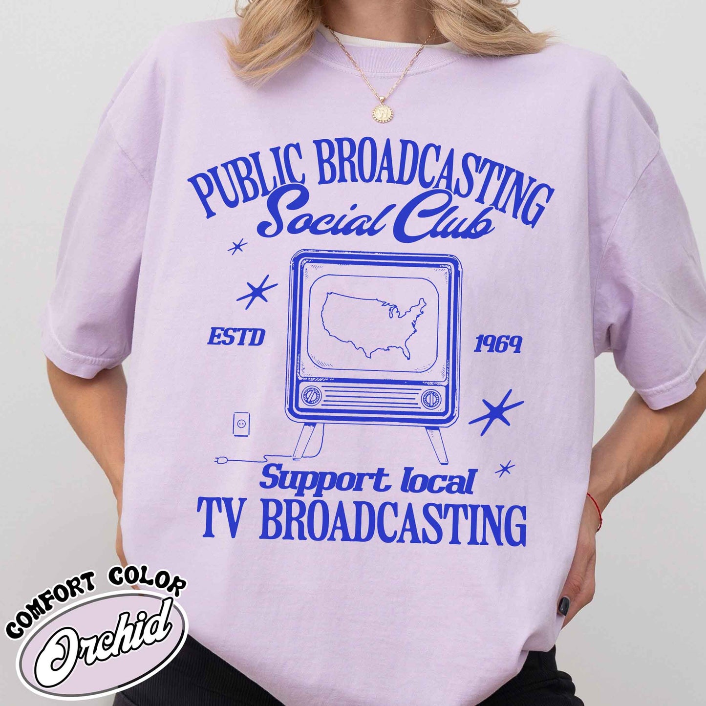 Political Protest Comfort Color Shirt, Protect Public Broadcasting Local TV Shirt, Support National Public Radio Shirt