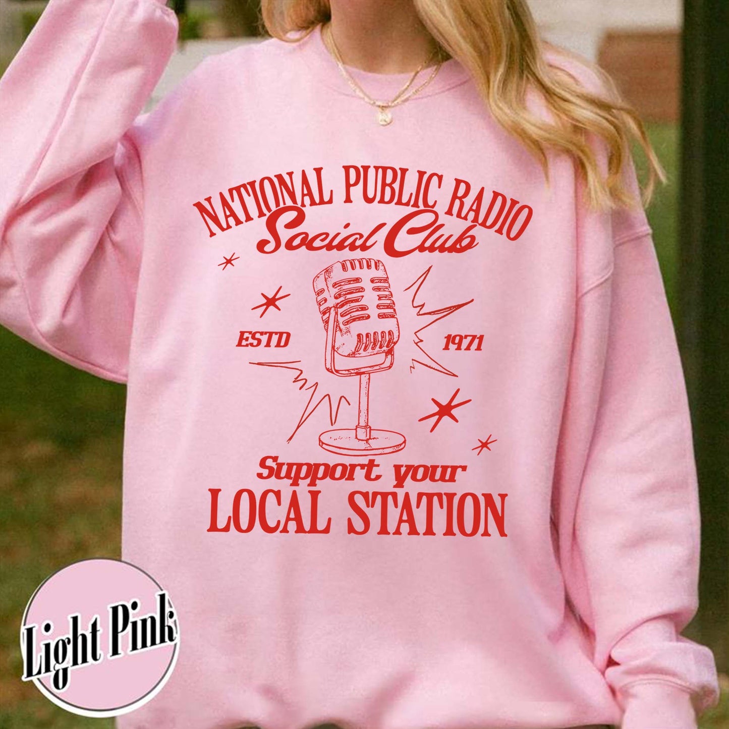 Political Protest Sweatshirt, Protect Public Broadcasting Local TV Sweatshirt, Support National Public Radio Sweatshirt
