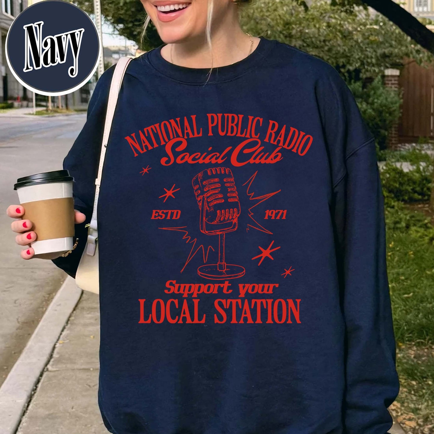 Political Protest Sweatshirt, Protect Public Broadcasting Local TV Sweatshirt, Support National Public Radio Sweatshirt