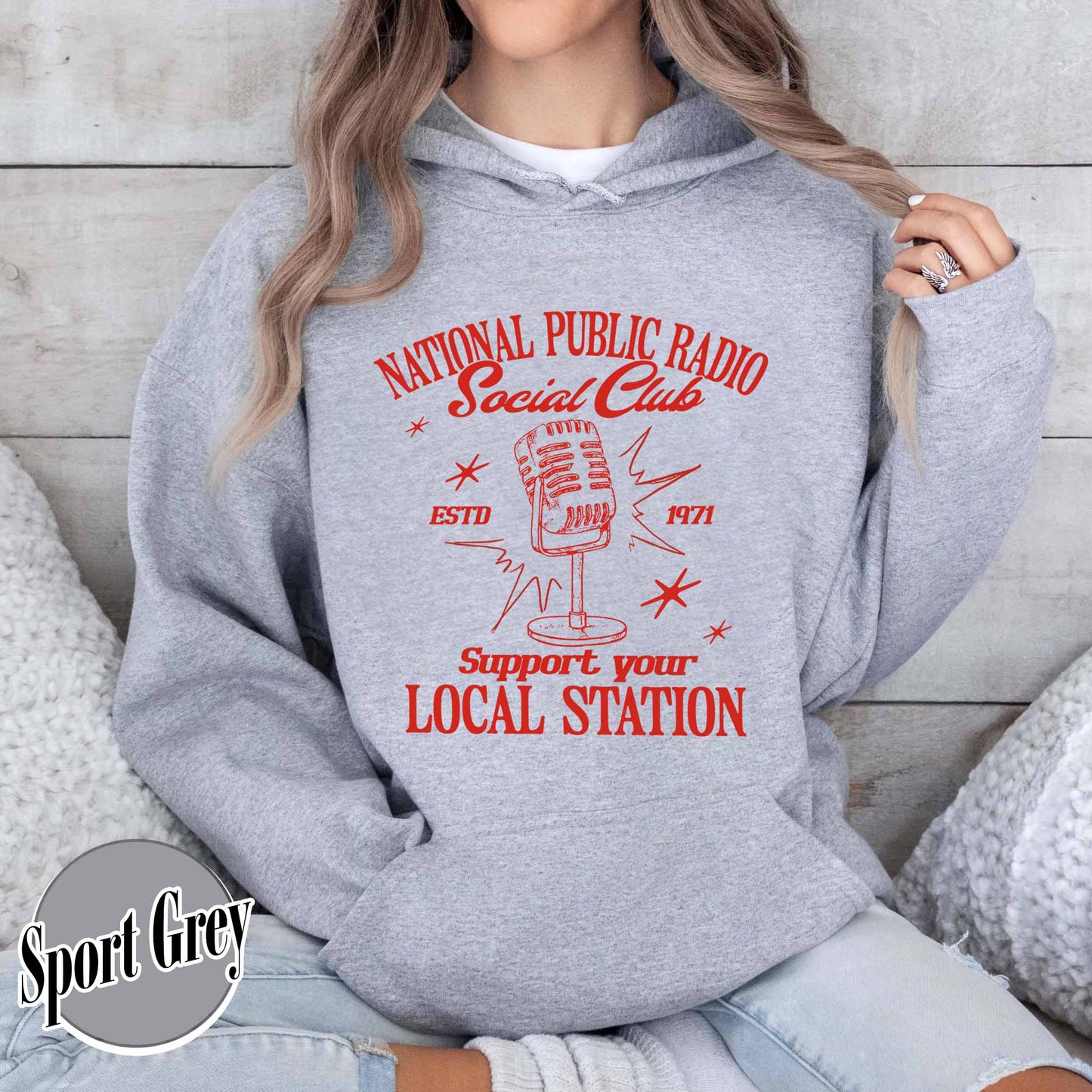 Political Protest Hoodie, Protect Public Broadcasting Local TV Hoodie, Support National Public Radio Hoodie
