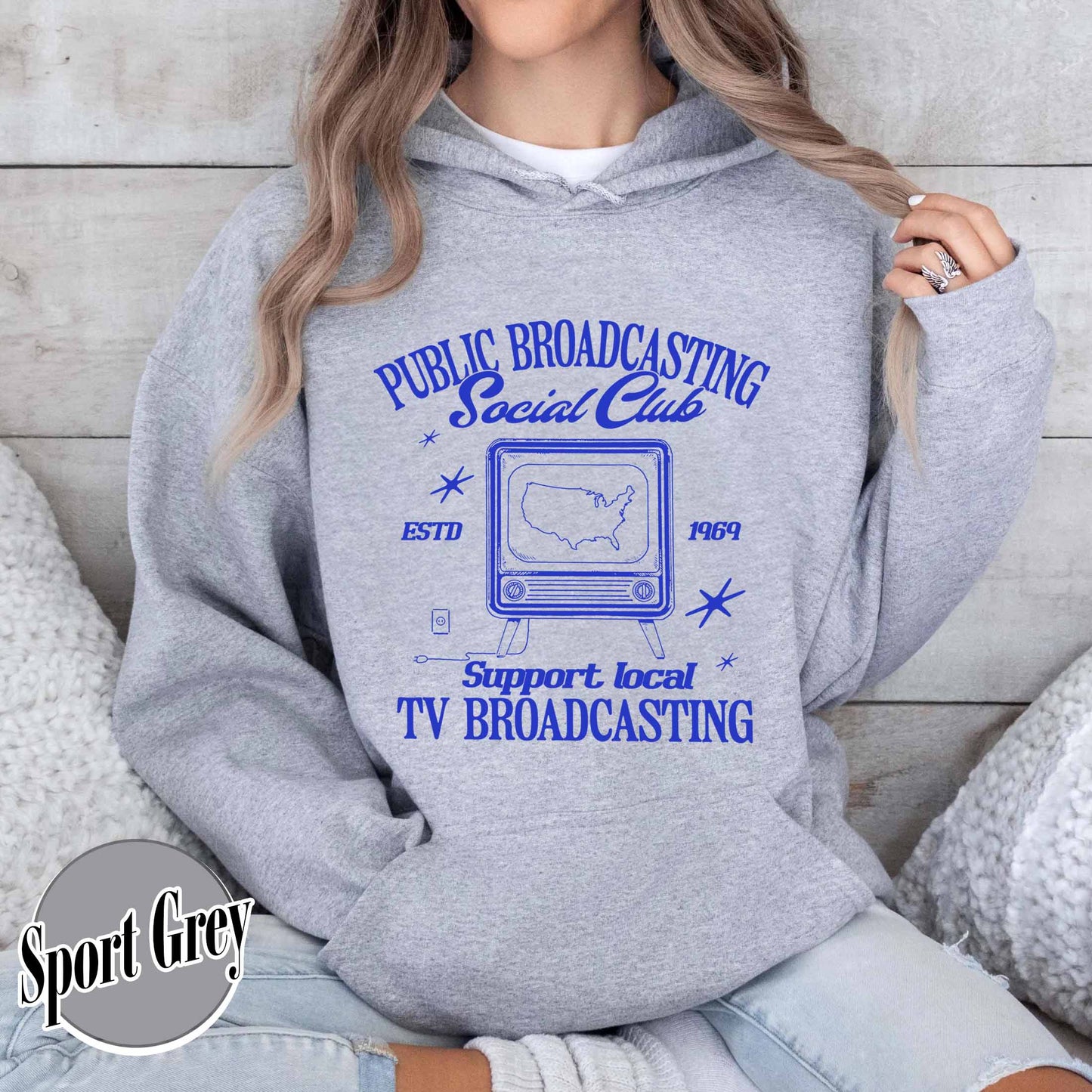 Political Protest Hoodie, Protect Public Broadcasting Local TV Hoodie, Support National Public Radio Hoodie