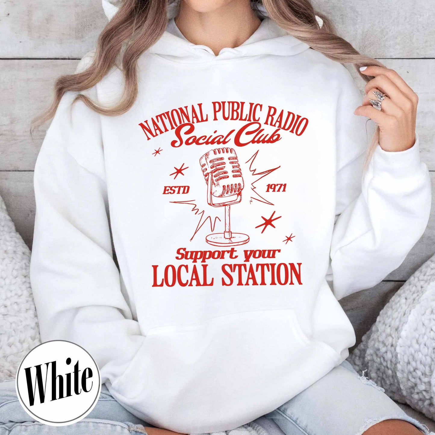 Political Protest Hoodie, Protect Public Broadcasting Local TV Hoodie, Support National Public Radio Hoodie