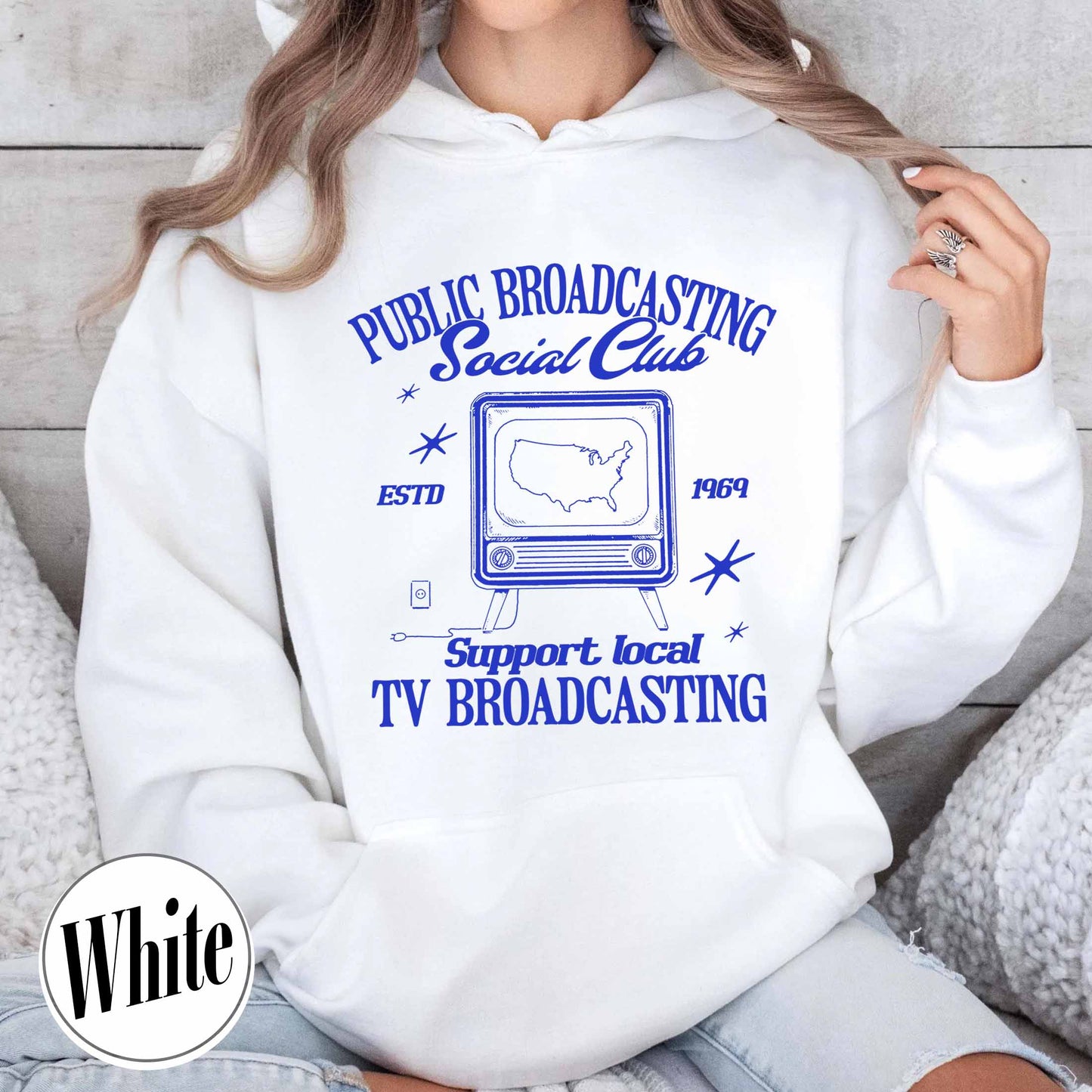 Political Protest Hoodie, Protect Public Broadcasting Local TV Hoodie, Support National Public Radio Hoodie
