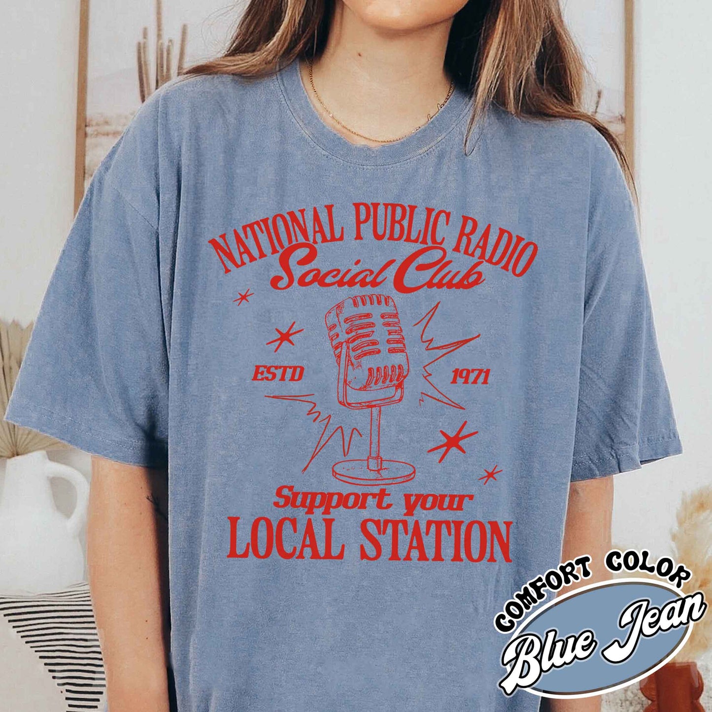 Political Protest Comfort Color Shirt, Protect Public Broadcasting Local TV Shirt, Support National Public Radio Shirt
